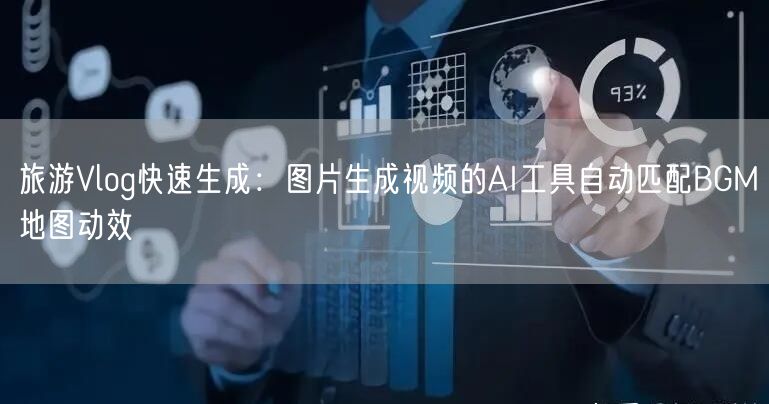 旅游Vlog快速生成：图片生成视频的AI工具自动匹配BGM地图动效
